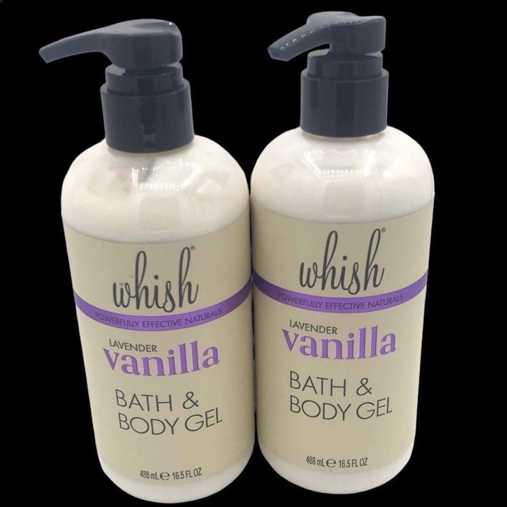 Whish Bath and Body Gel Lot 2 Lavender Vanilla